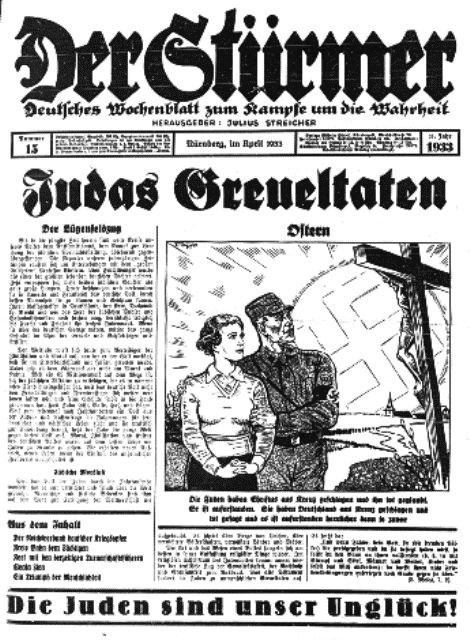 Der Sturmer April 1933